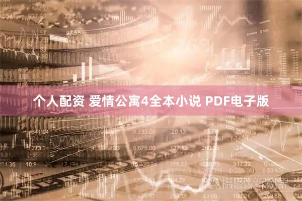 个人配资 爱情公寓4全本小说 PDF电子版